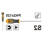 Truliving_Hand Tools & Hardware-Screwdriver & Screwdriver Set-Tools & Hardware-INGCO Phillips Screwdriver HS68PH2125 | 1pcs screwdriver with 1pcs plastic hanger